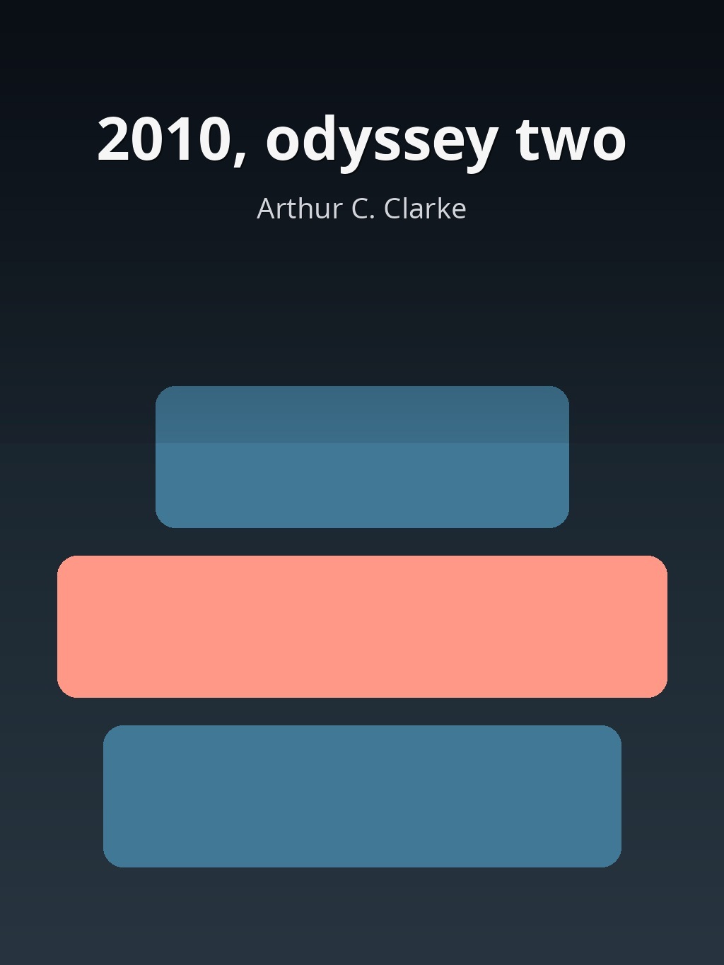 2010, odyssey two by Arthur C. Clarke book cover