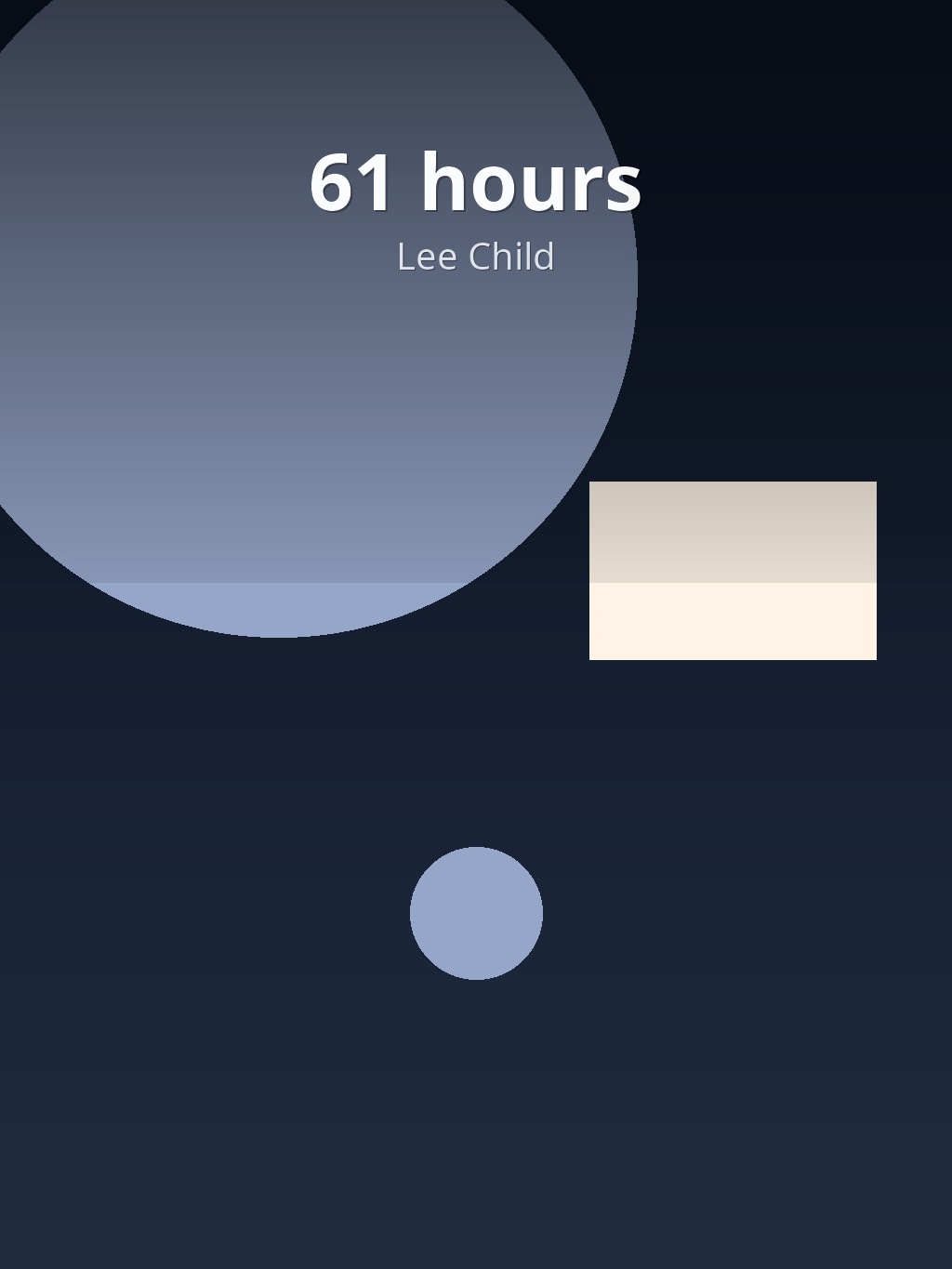 61 hours by Lee Child book cover