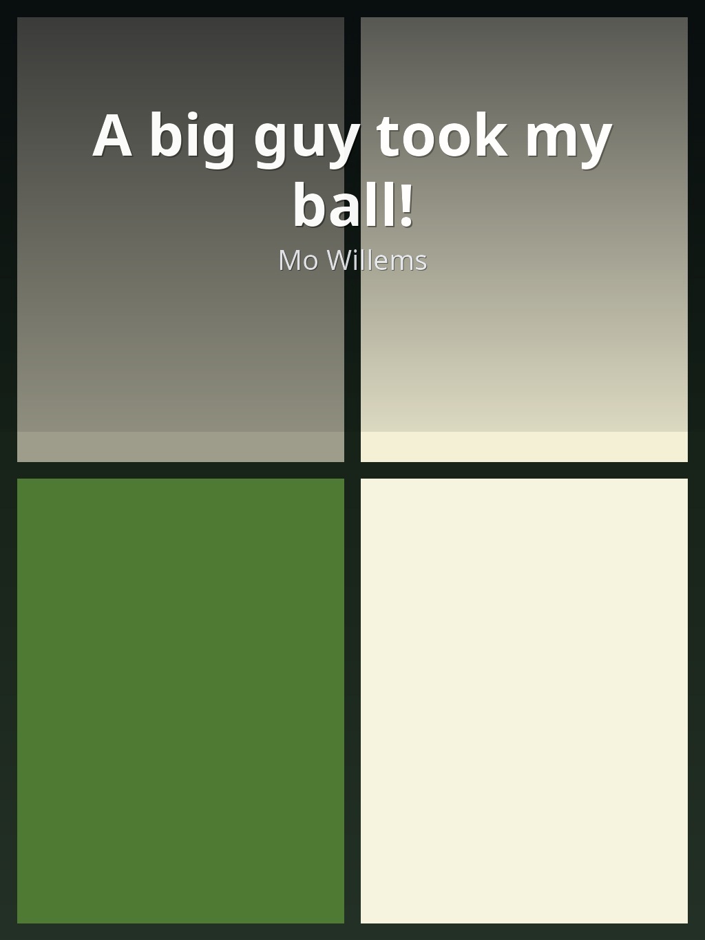A big guy took my ball! by Mo Willems book cover