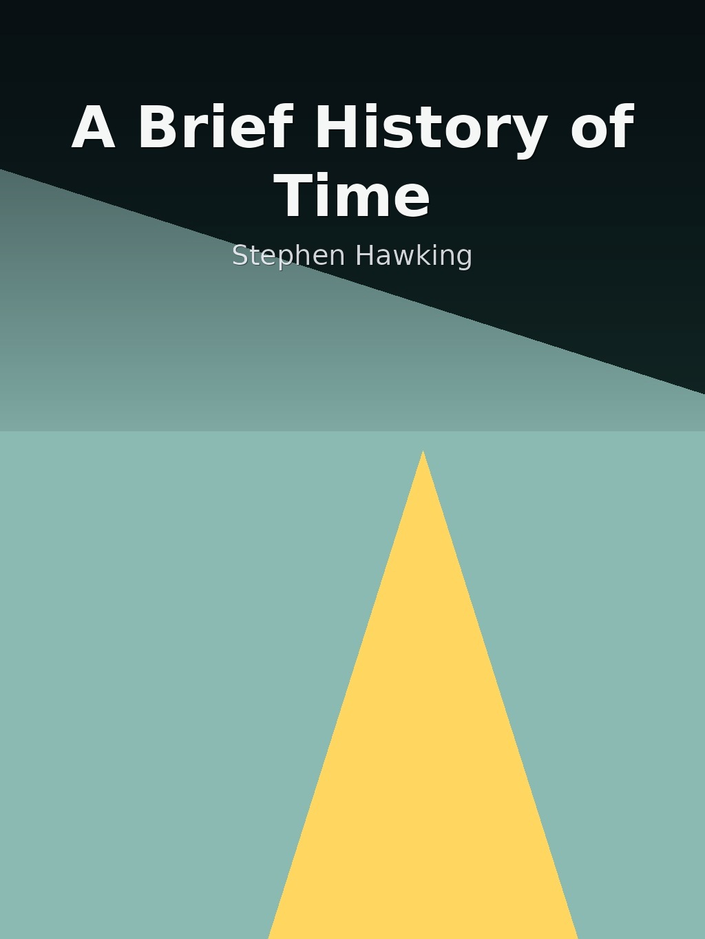 A Brief History of Time by Stephen Hawking book cover
