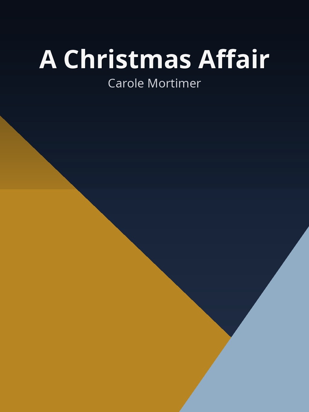 A Christmas Affair by Carole Mortimer book cover
