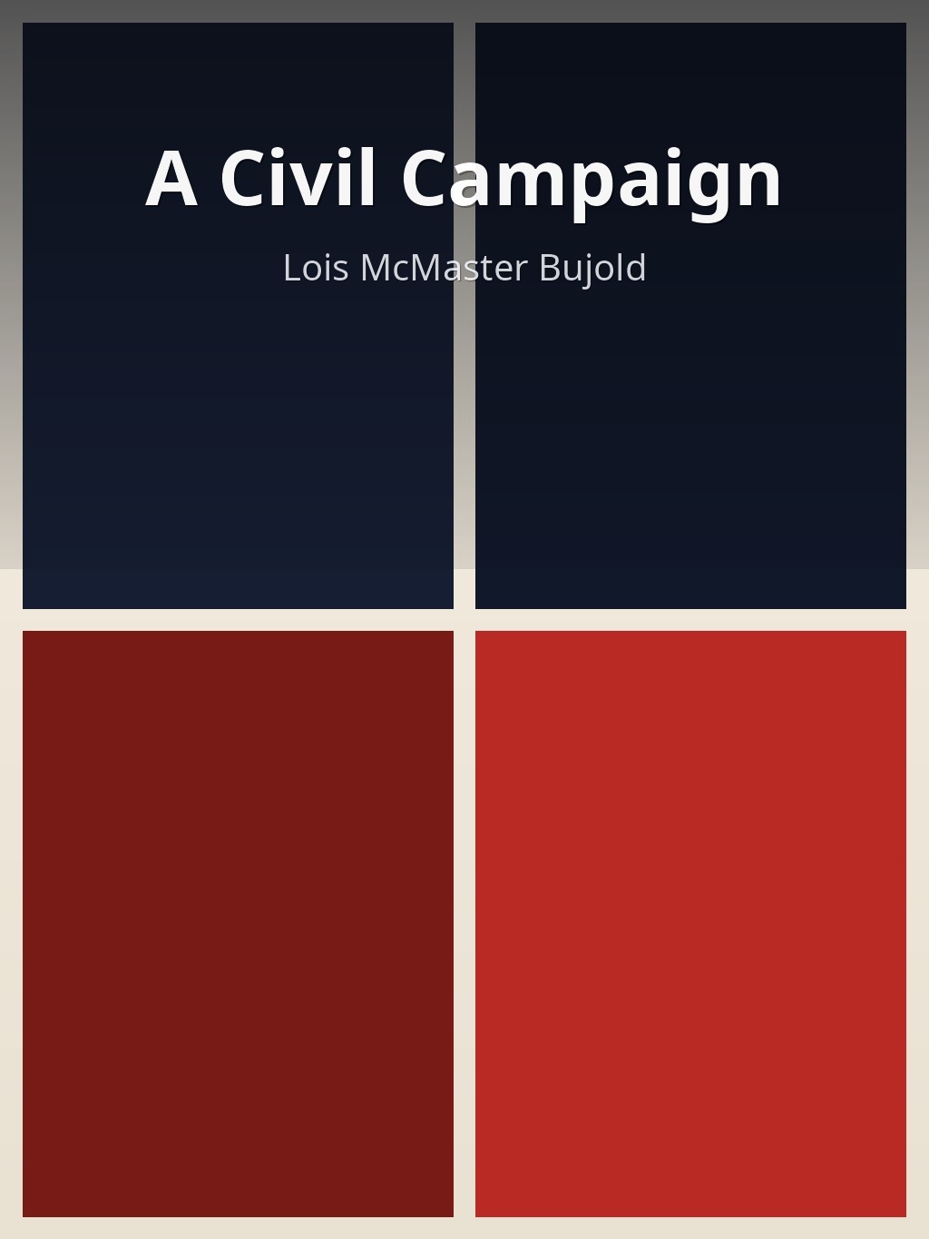 A Civil Campaign by Lois McMaster Bujold book cover