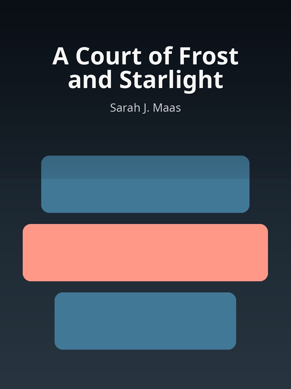 A Court of Frost and Starlight by Sarah J. Maas book cover