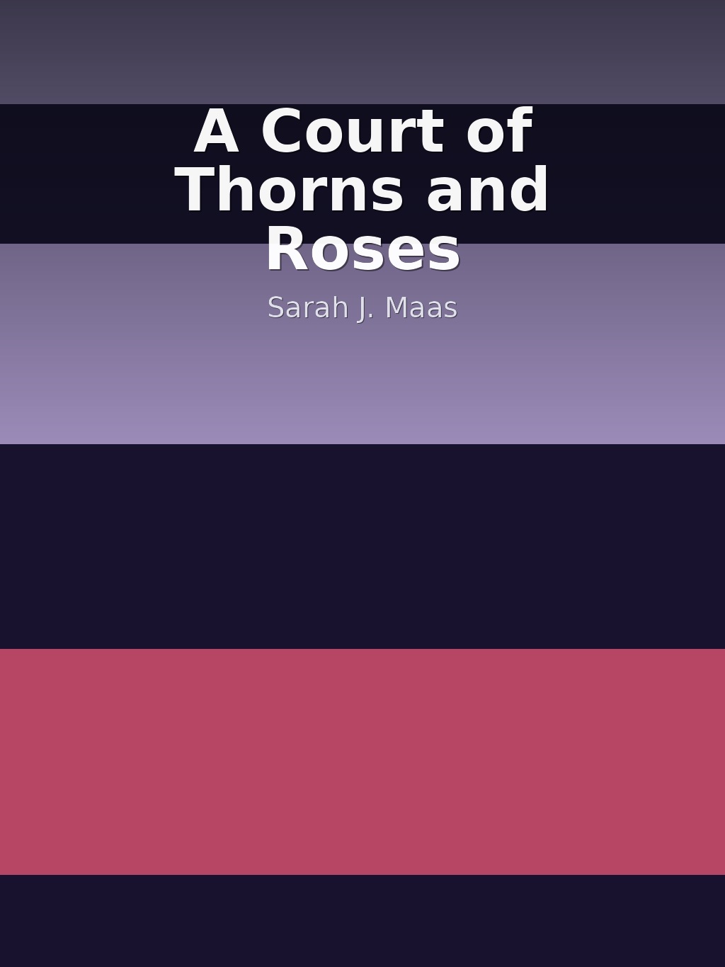 A Court of Thorns and Roses by Sarah J. Maas book cover