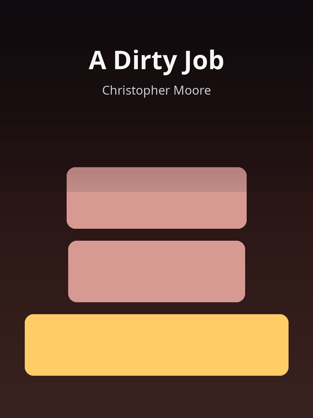A Dirty Job by Christopher Moore book cover