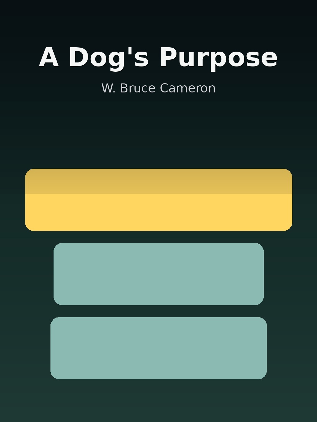 A Dog's Purpose by W. Bruce Cameron book cover