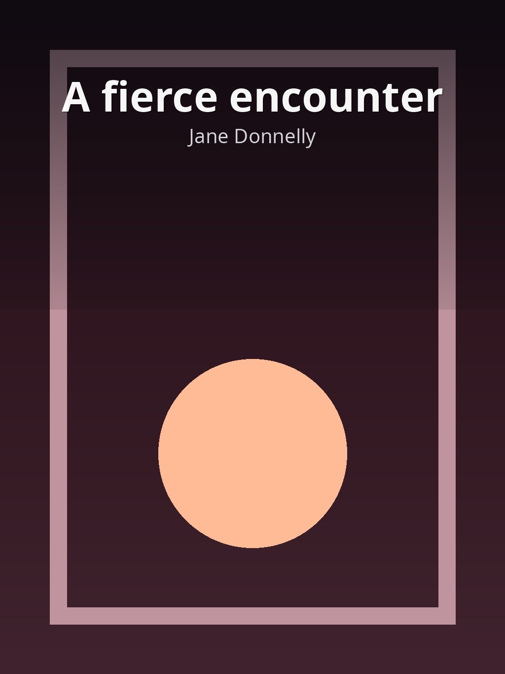 A fierce encounter by Jane Donnelly book cover