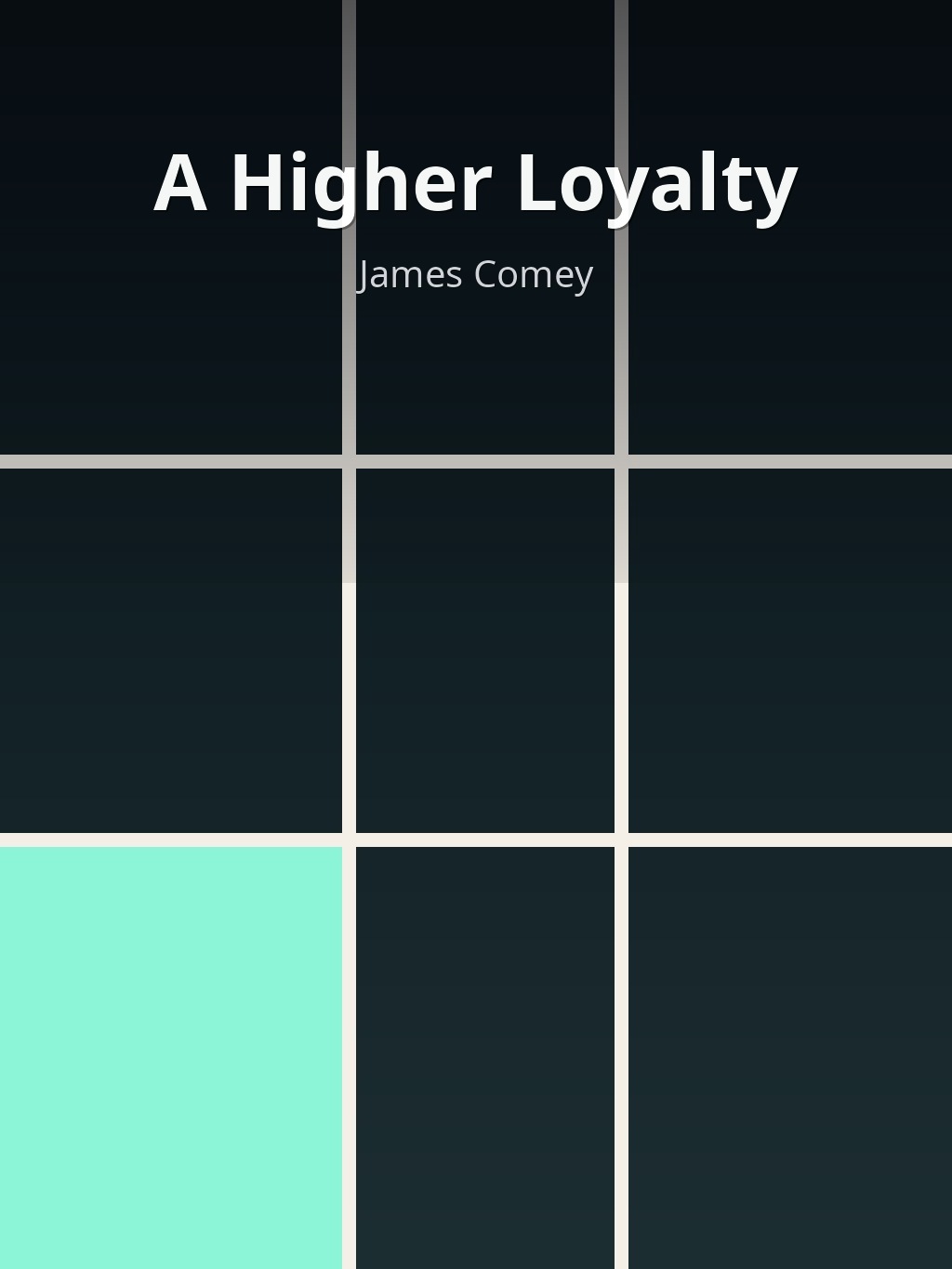 A Higher Loyalty by James Comey book cover