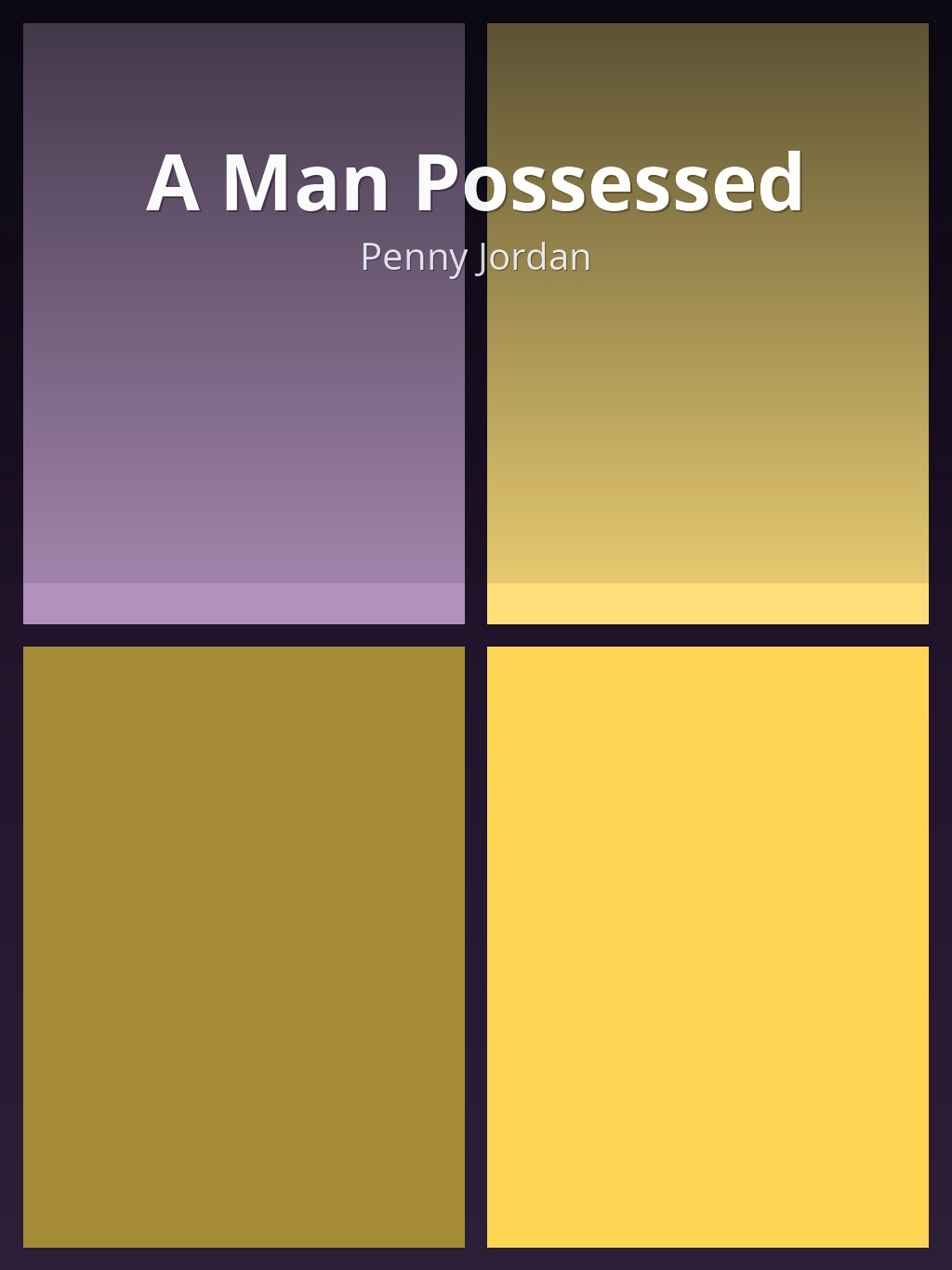 A Man Possessed by Penny Jordan book cover