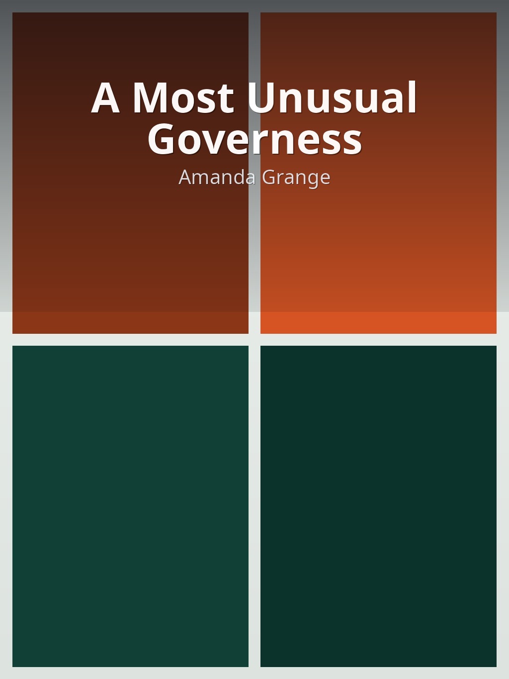 A Most Unusual Governess by Amanda Grange book cover