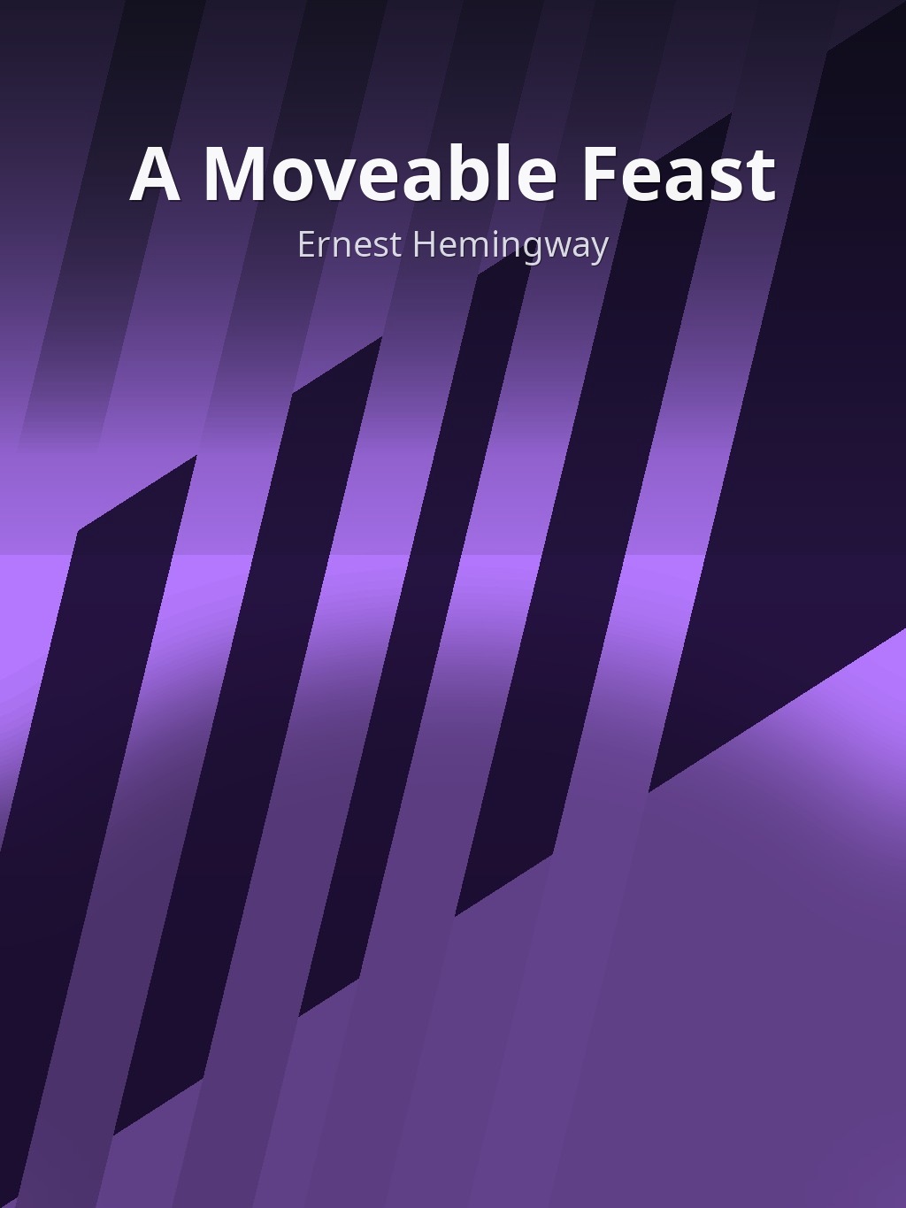 A Moveable Feast by Ernest Hemingway book cover