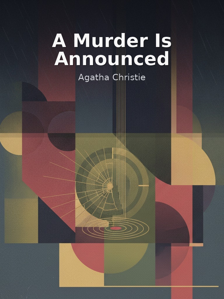 A Murder Is Announced by Agatha Christie book cover