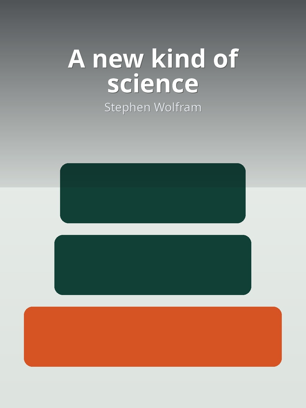A new kind of science by Stephen Wolfram book cover