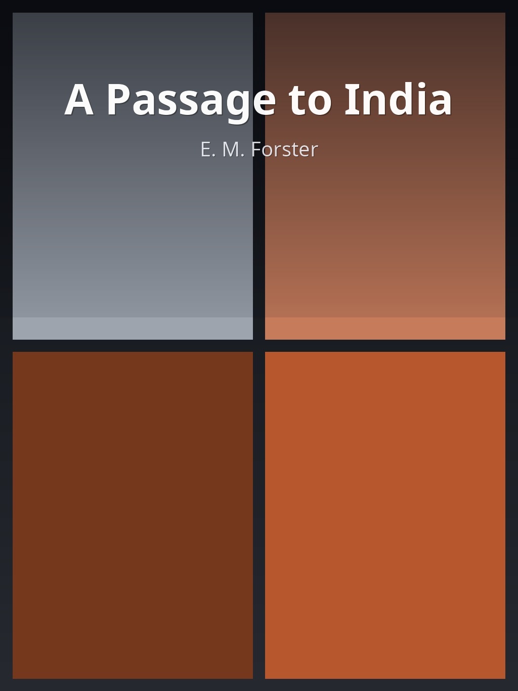 A Passage to India by E. M. Forster book cover