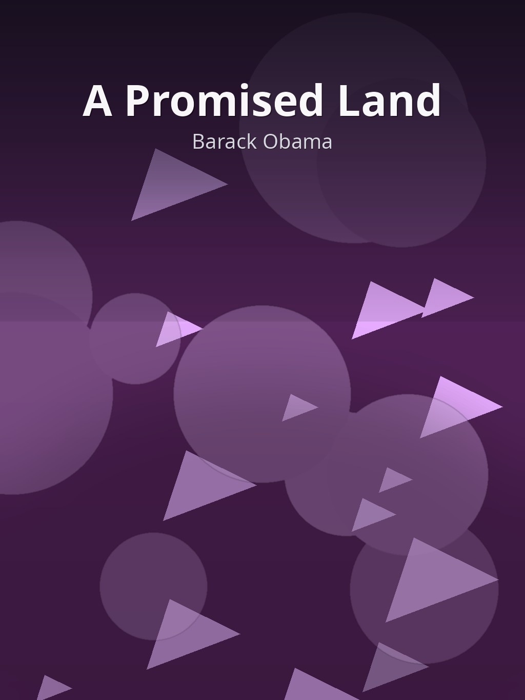 A Promised Land by Barack Obama book cover