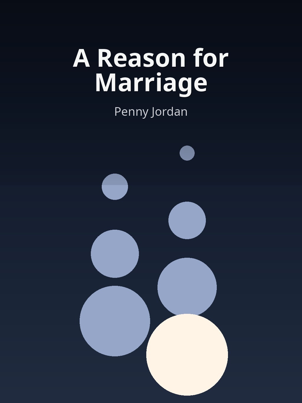 A Reason for Marriage by Penny Jordan book cover