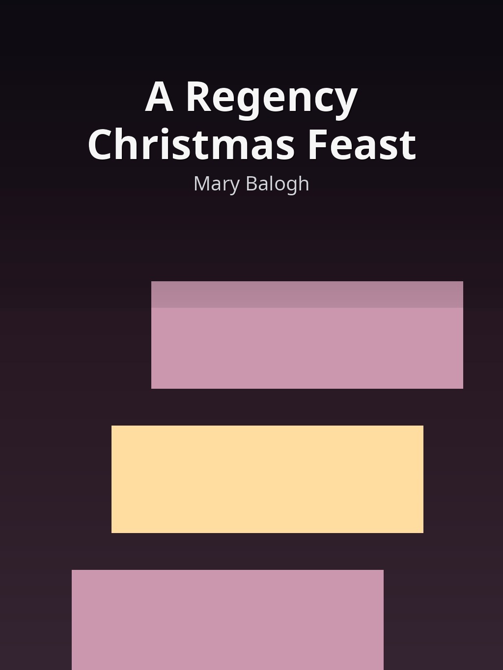A Regency Christmas Feast by Mary Balogh book cover