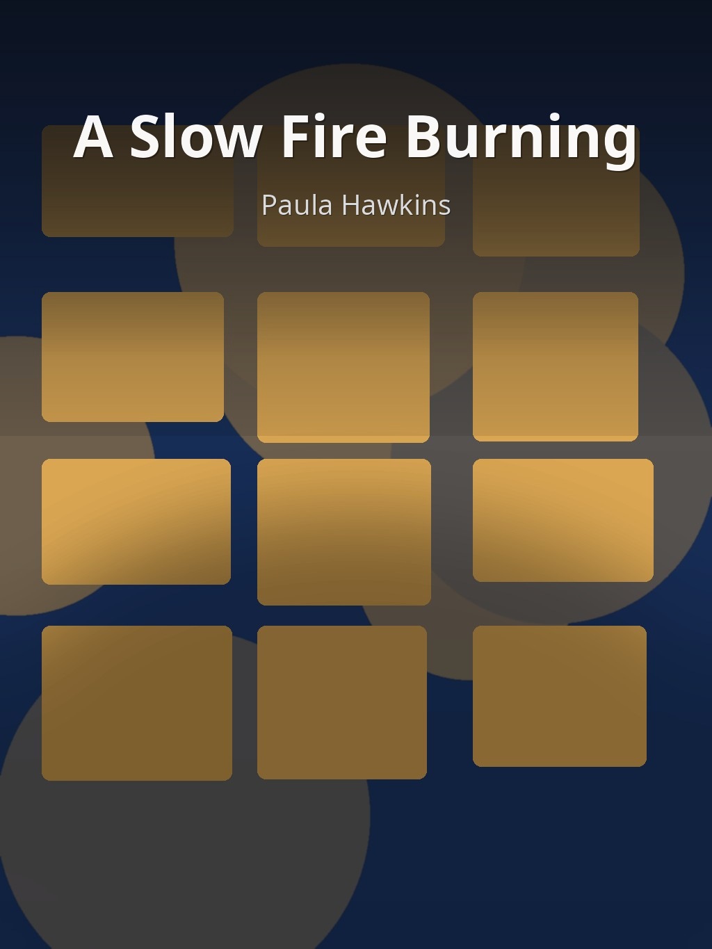 A Slow Fire Burning by Paula Hawkins book cover