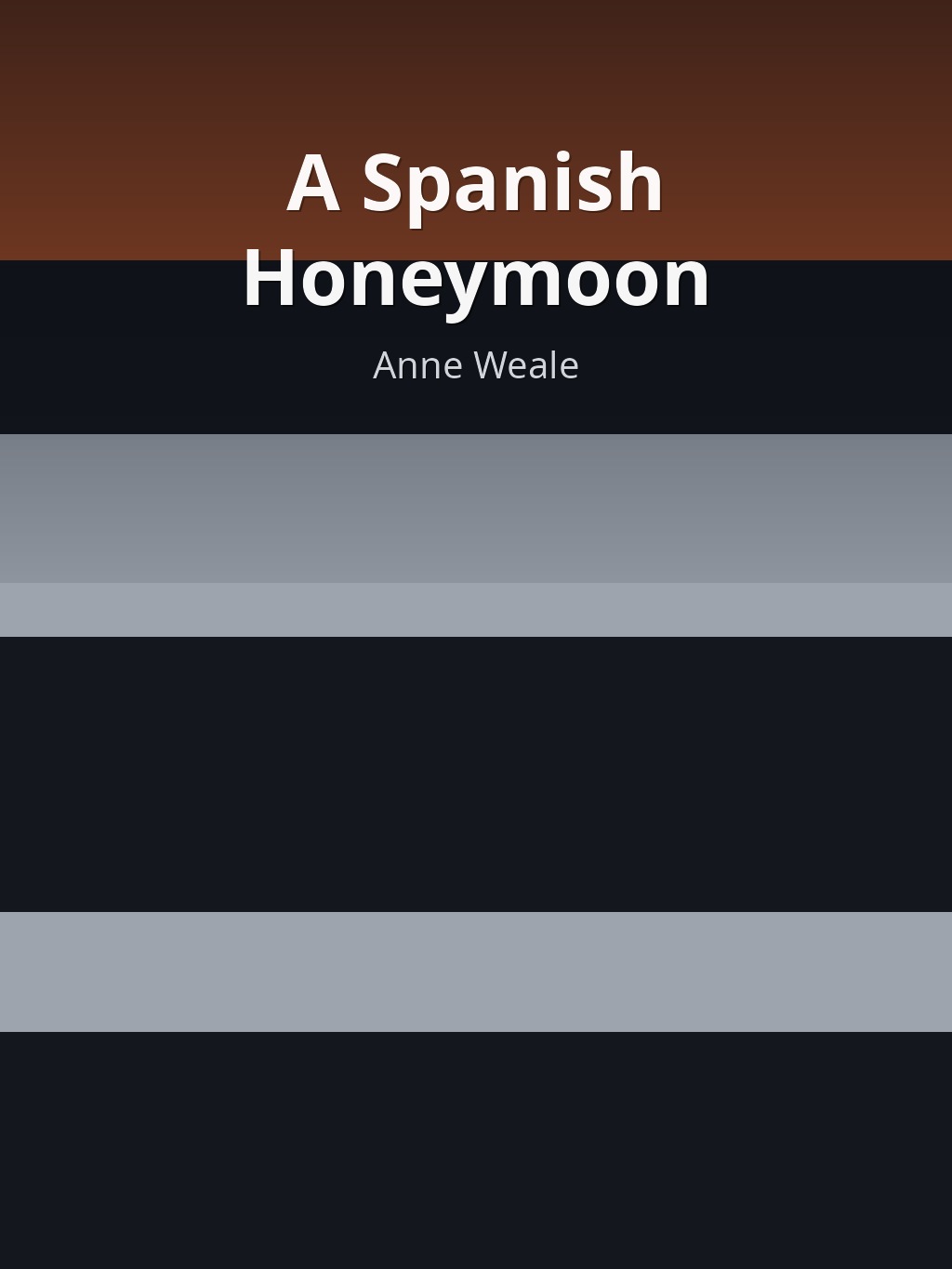 A Spanish Honeymoon by Anne Weale book cover