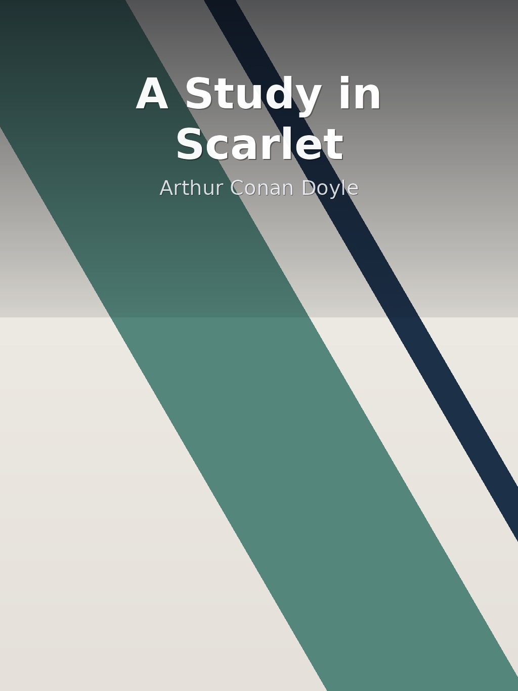 A Study in Scarlet by Arthur Conan Doyle book cover