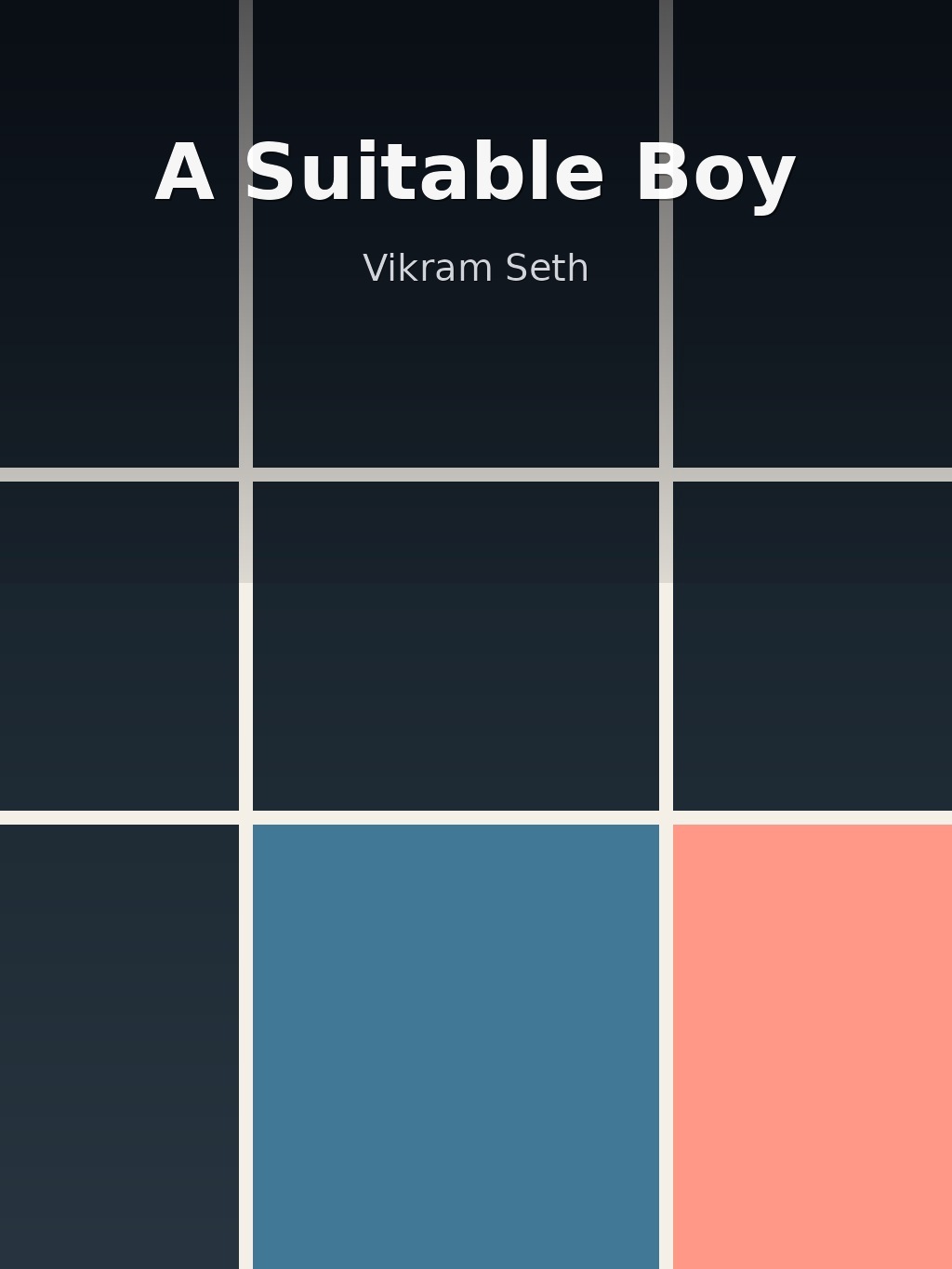 A Suitable Boy by Vikram Seth book cover