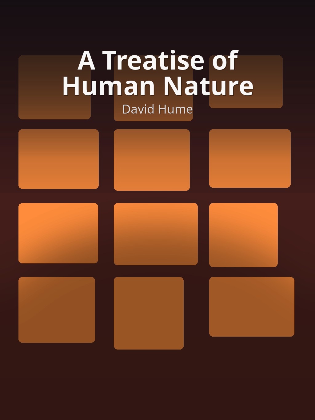 A Treatise of Human Nature by David Hume book cover