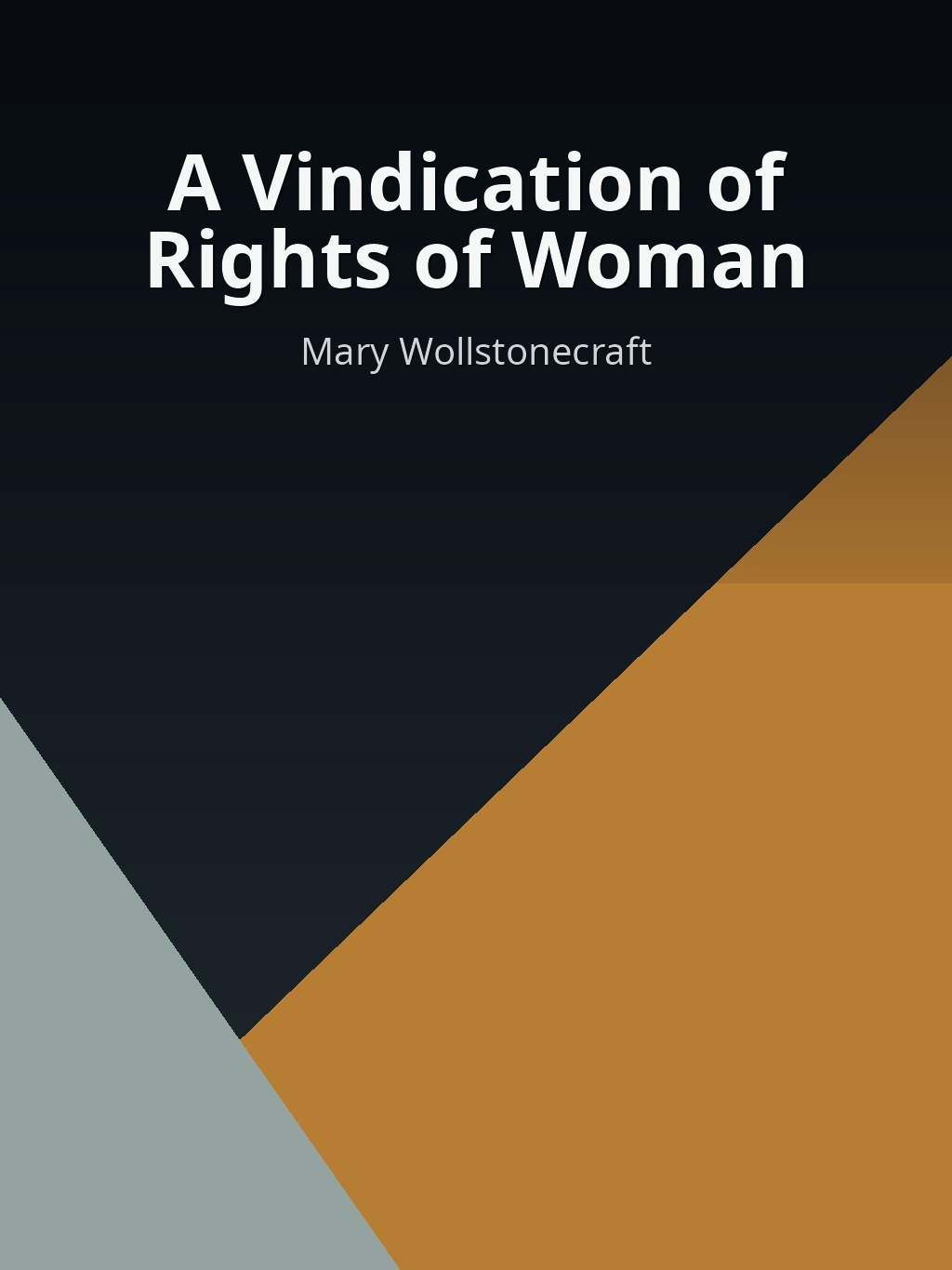 A Vindication of Rights of Woman by Mary Wollstonecraft book cover