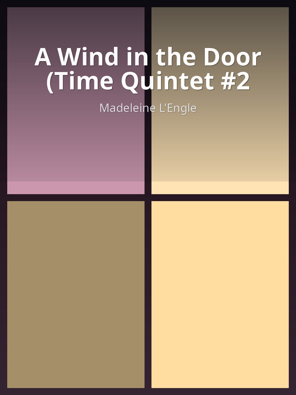 A Wind in the Door (Time Quintet #2 by Madeleine L'Engle book cover
