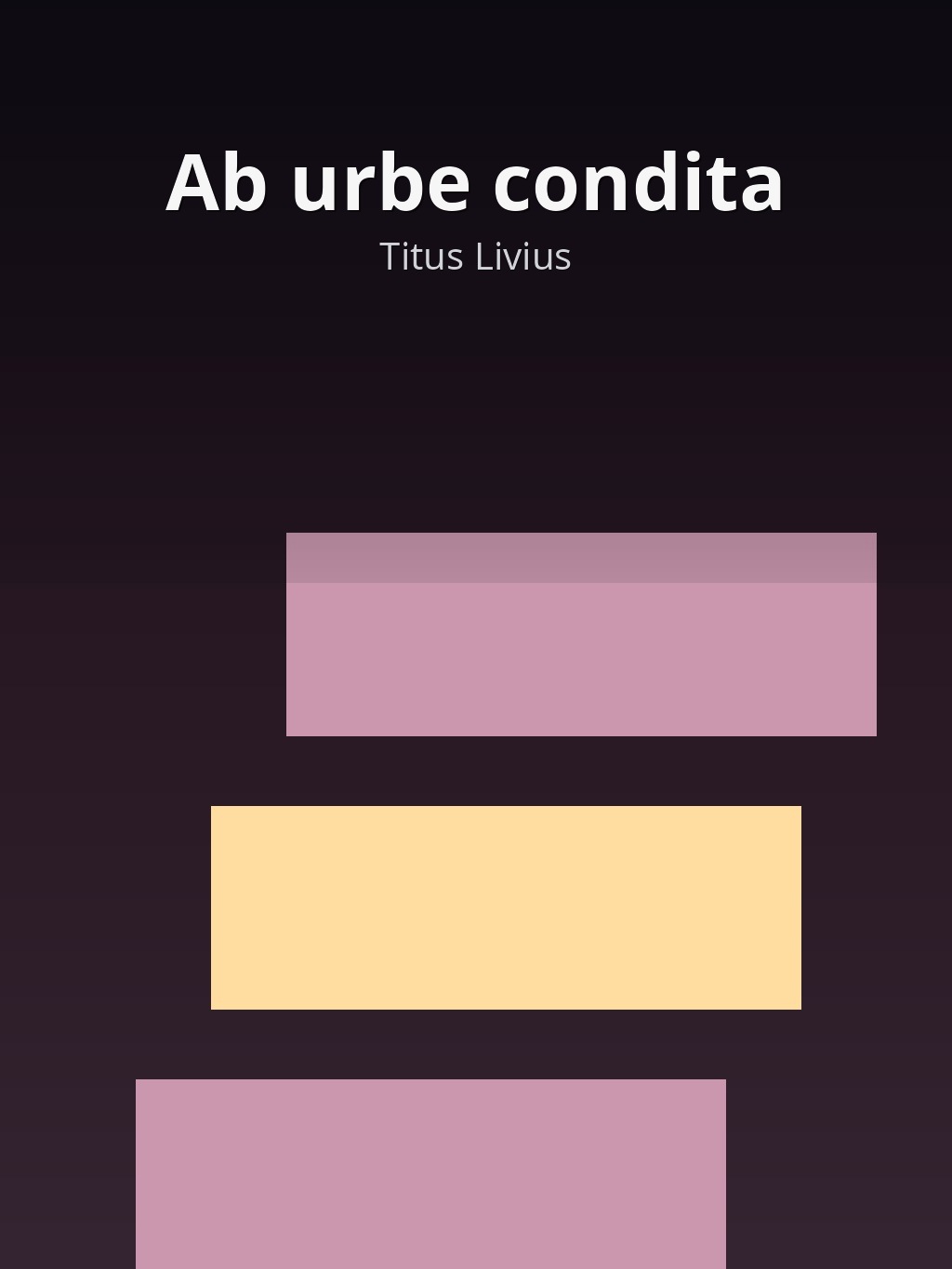 Ab urbe condita by Titus Livius book cover
