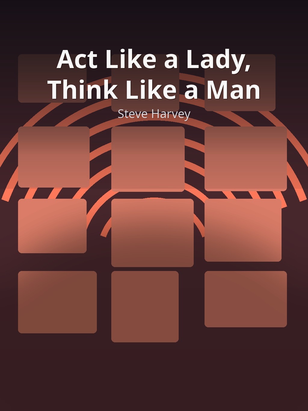 Act Like a Lady, Think Like a Man by Steve Harvey book cover