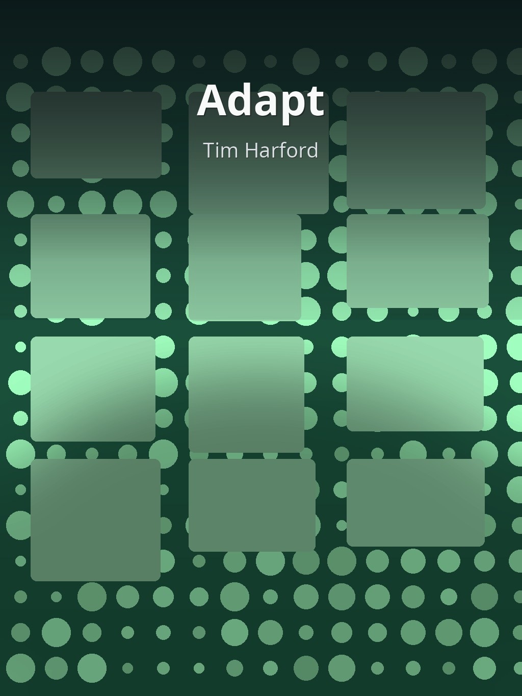 Adapt by Tim Harford book cover