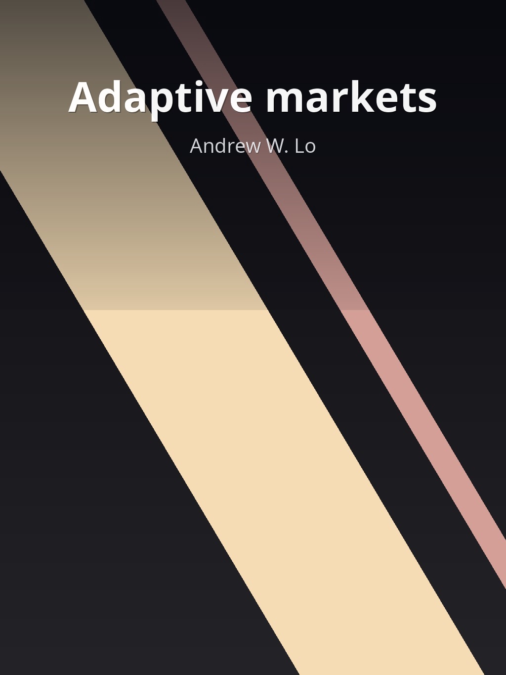 Adaptive markets by Andrew W. Lo book cover