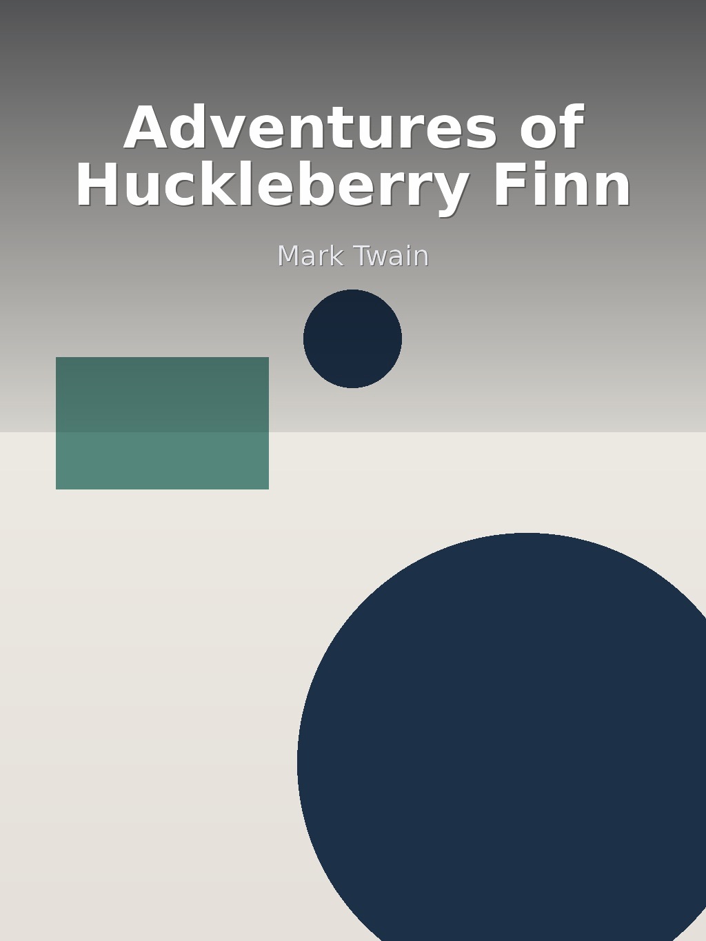 Adventures of Huckleberry Finn by Mark Twain book cover