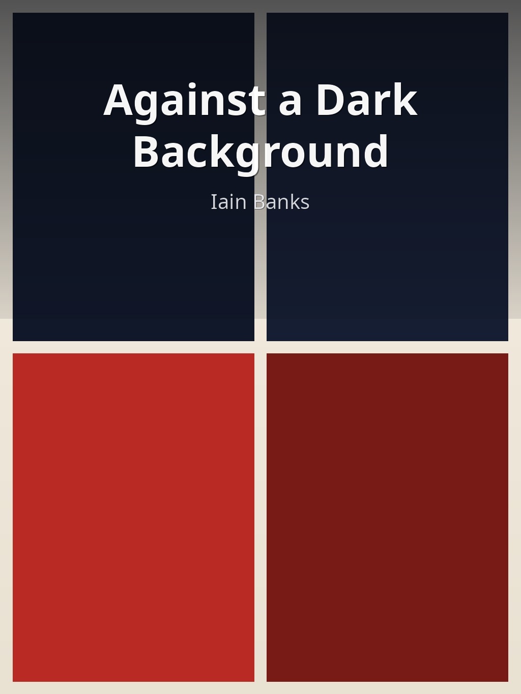 Against a Dark Background by Iain Banks book cover