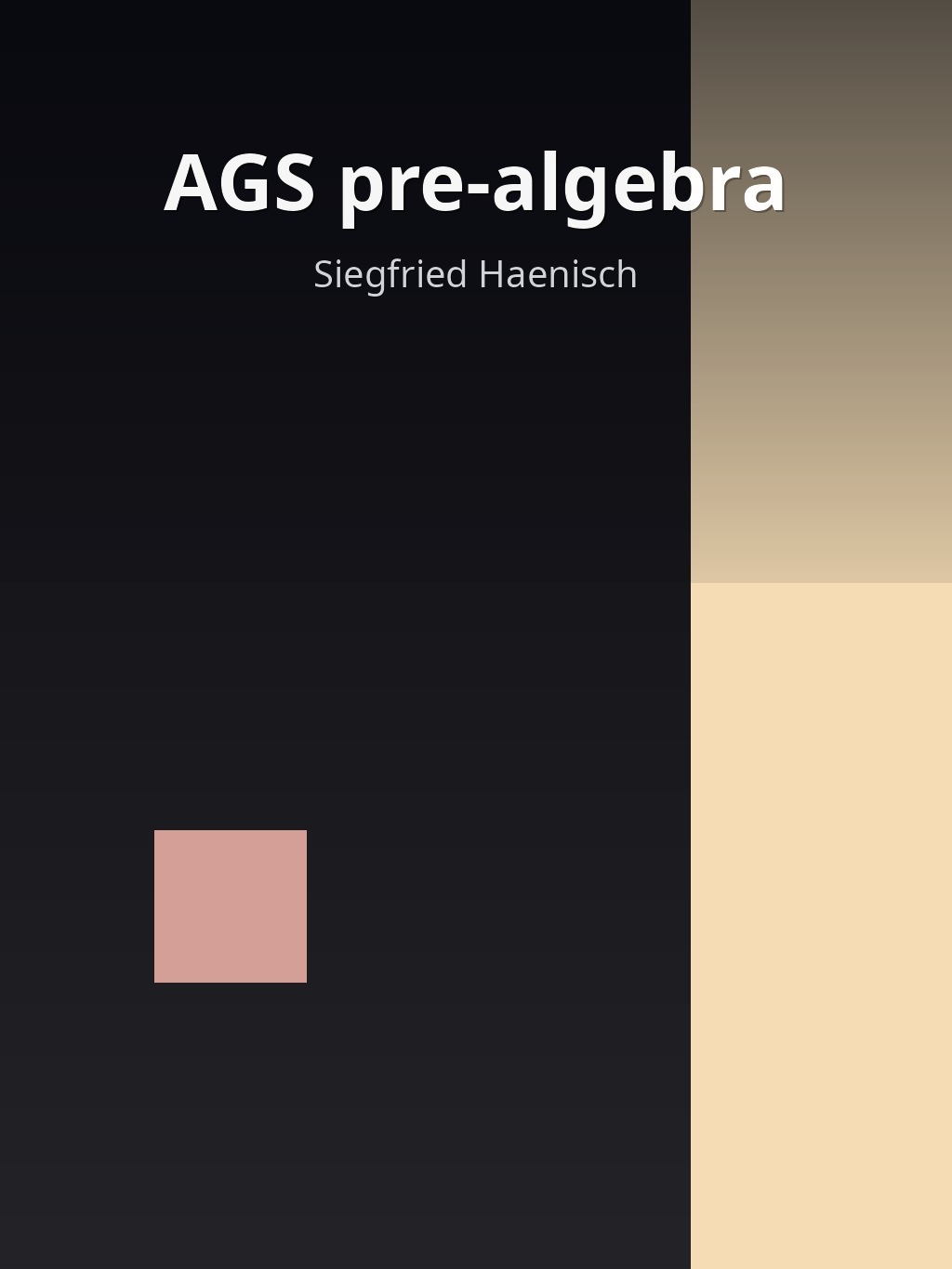 AGS pre-algebra by Siegfried Haenisch book cover