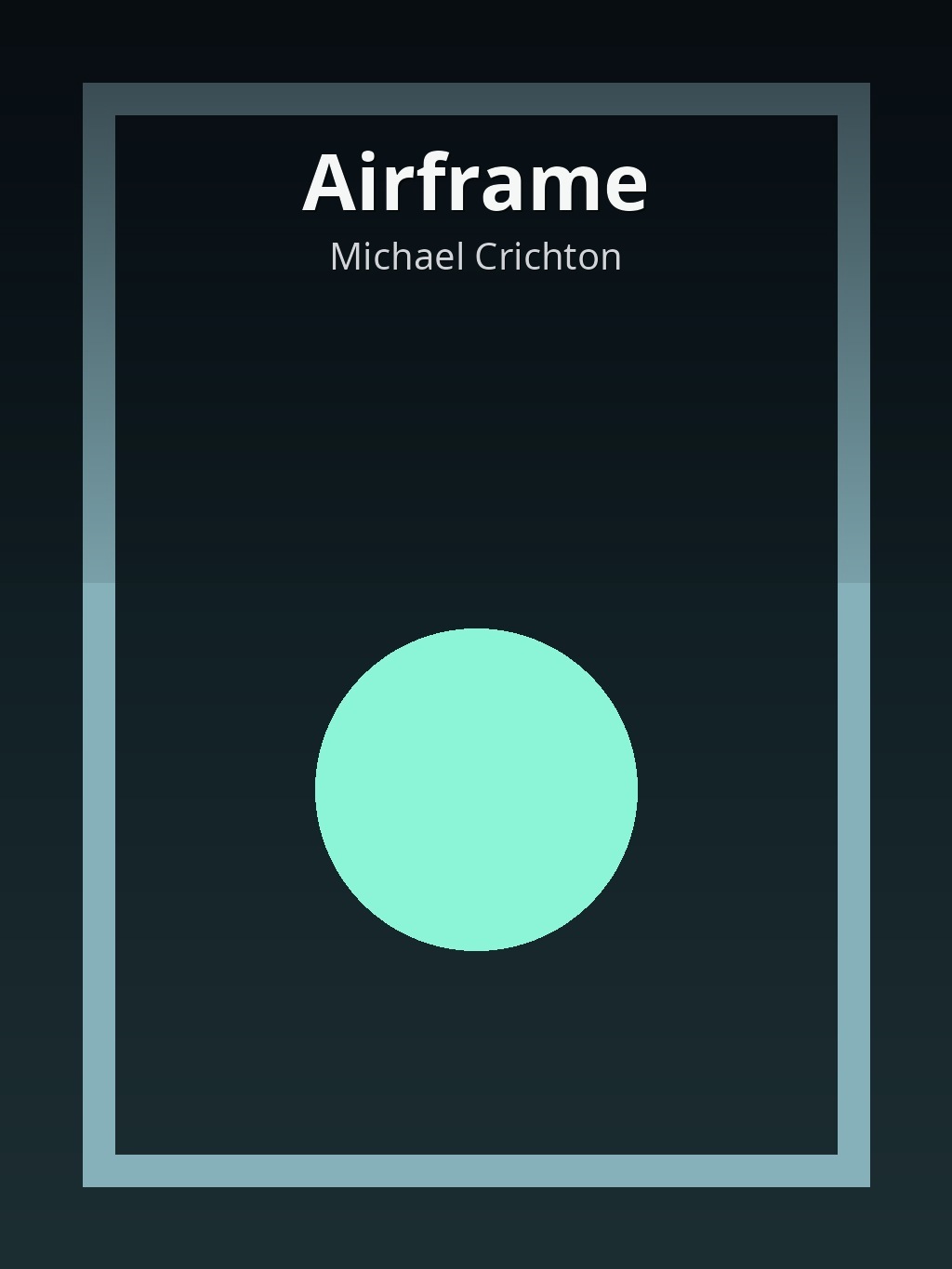 Airframe by Michael Crichton book cover