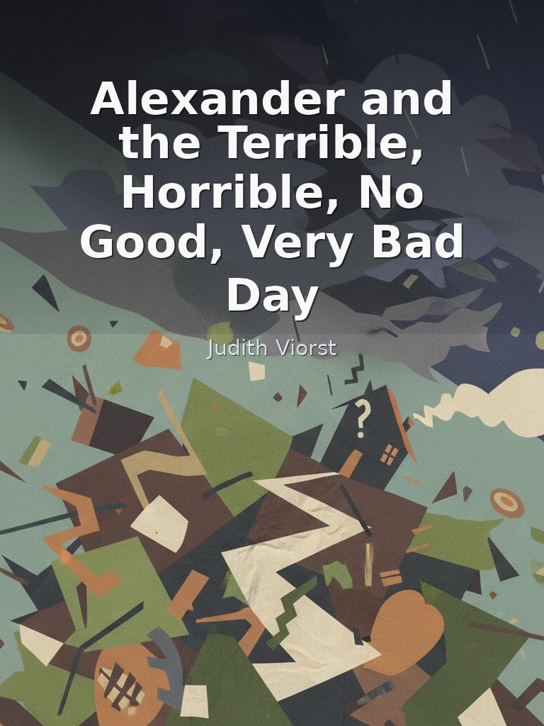 Alexander and the Terrible, Horrible, No Good, Very Bad Day by Judith Viorst book cover