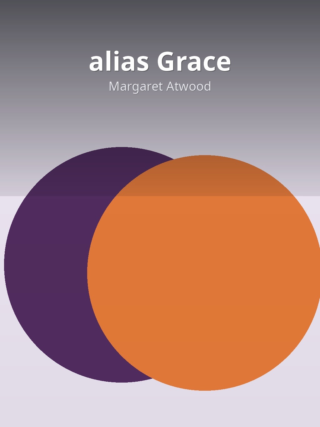 alias Grace by Margaret Atwood book cover