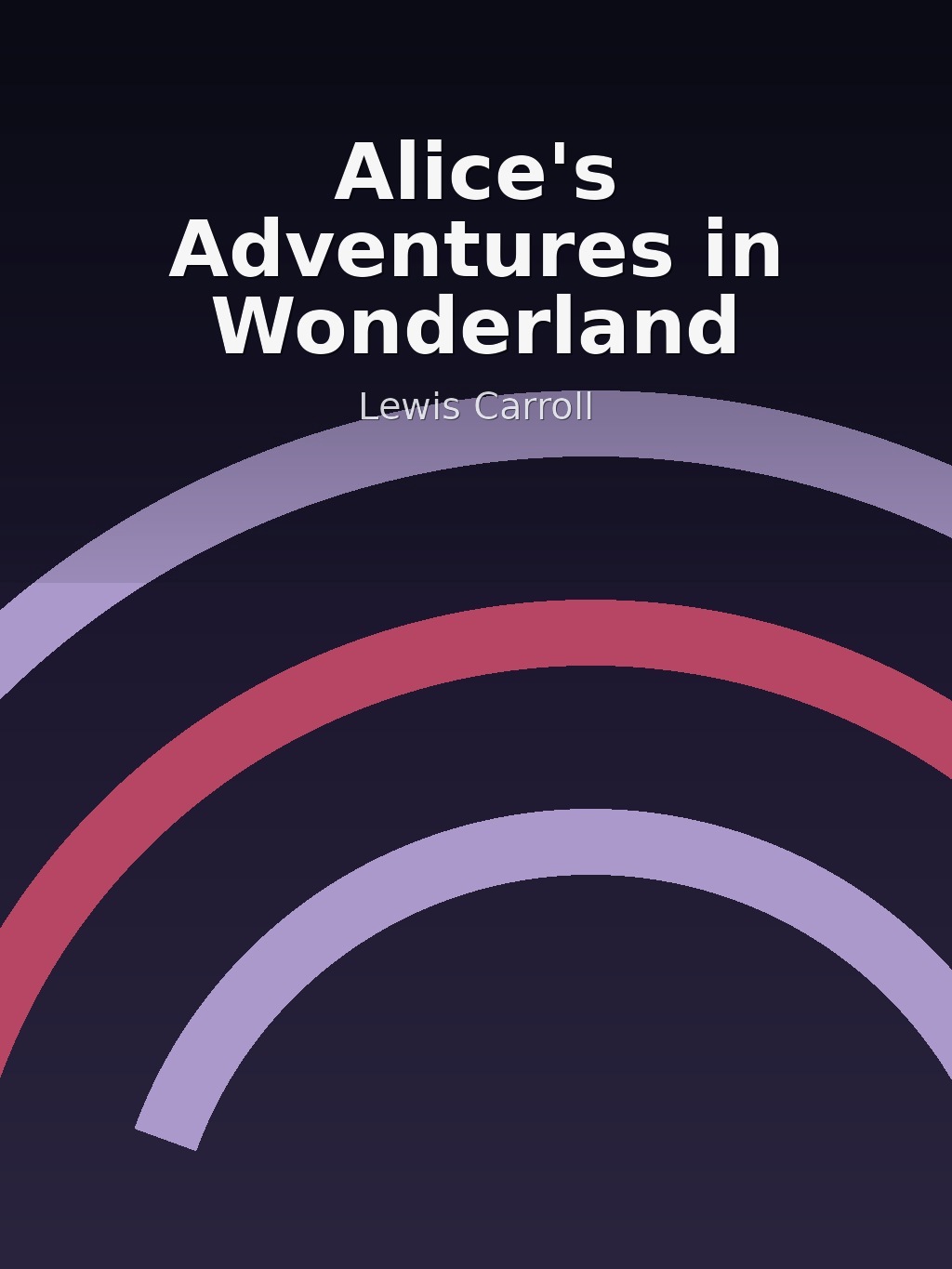 Alice's Adventures in Wonderland by Lewis Carroll book cover
