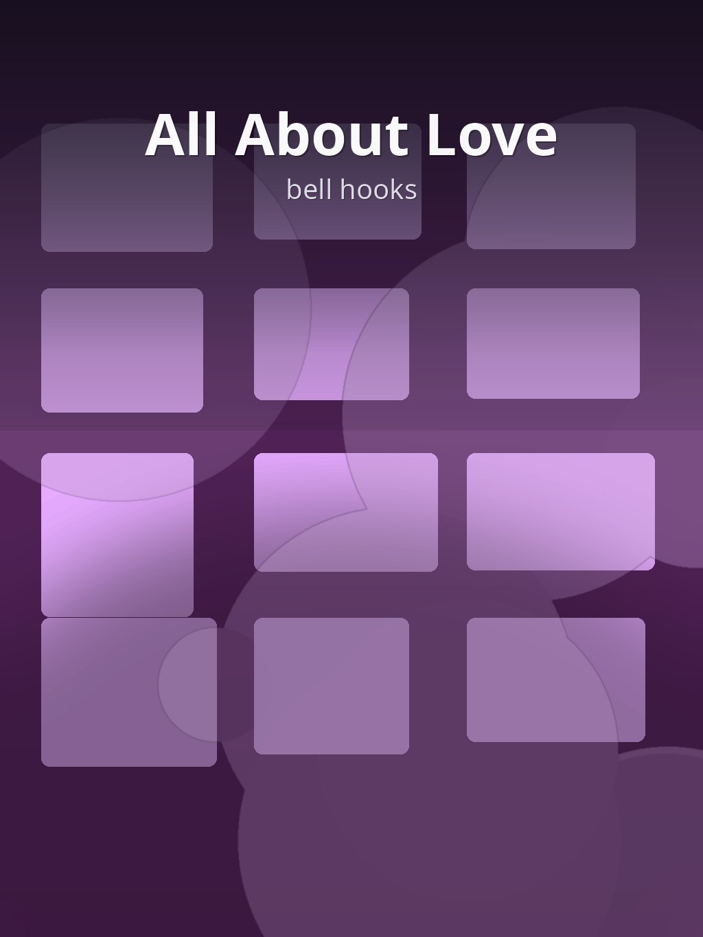 All About Love by bell hooks book cover