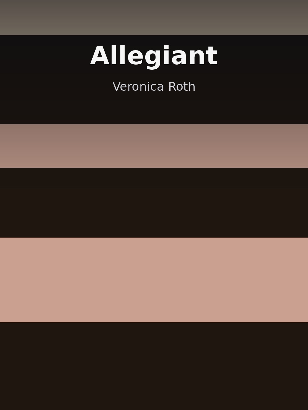 Allegiant by Veronica Roth book cover