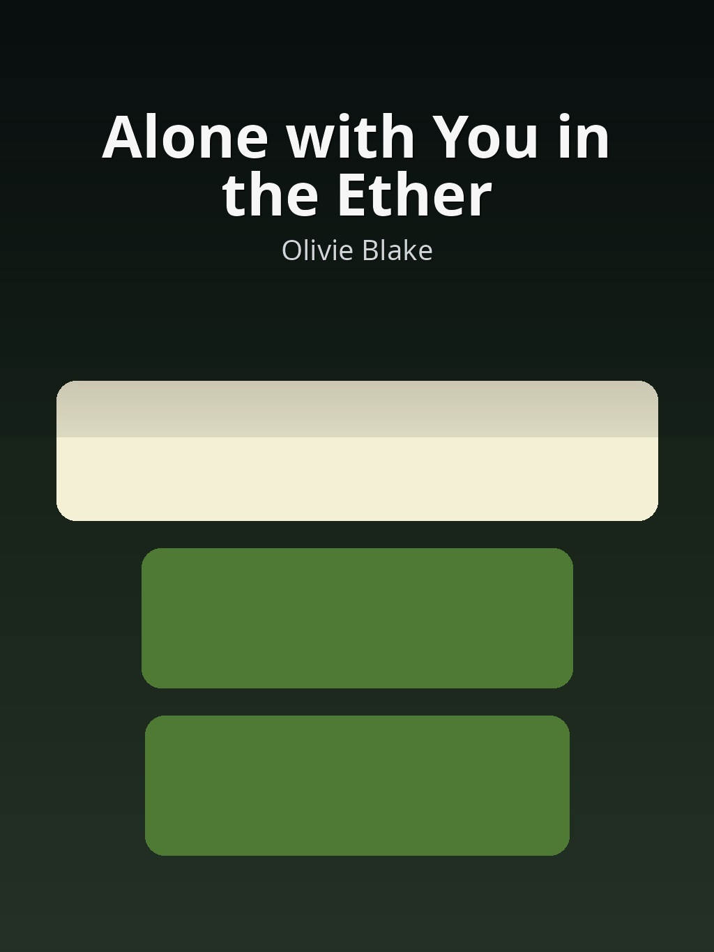 Alone with You in the Ether by Olivie Blake book cover