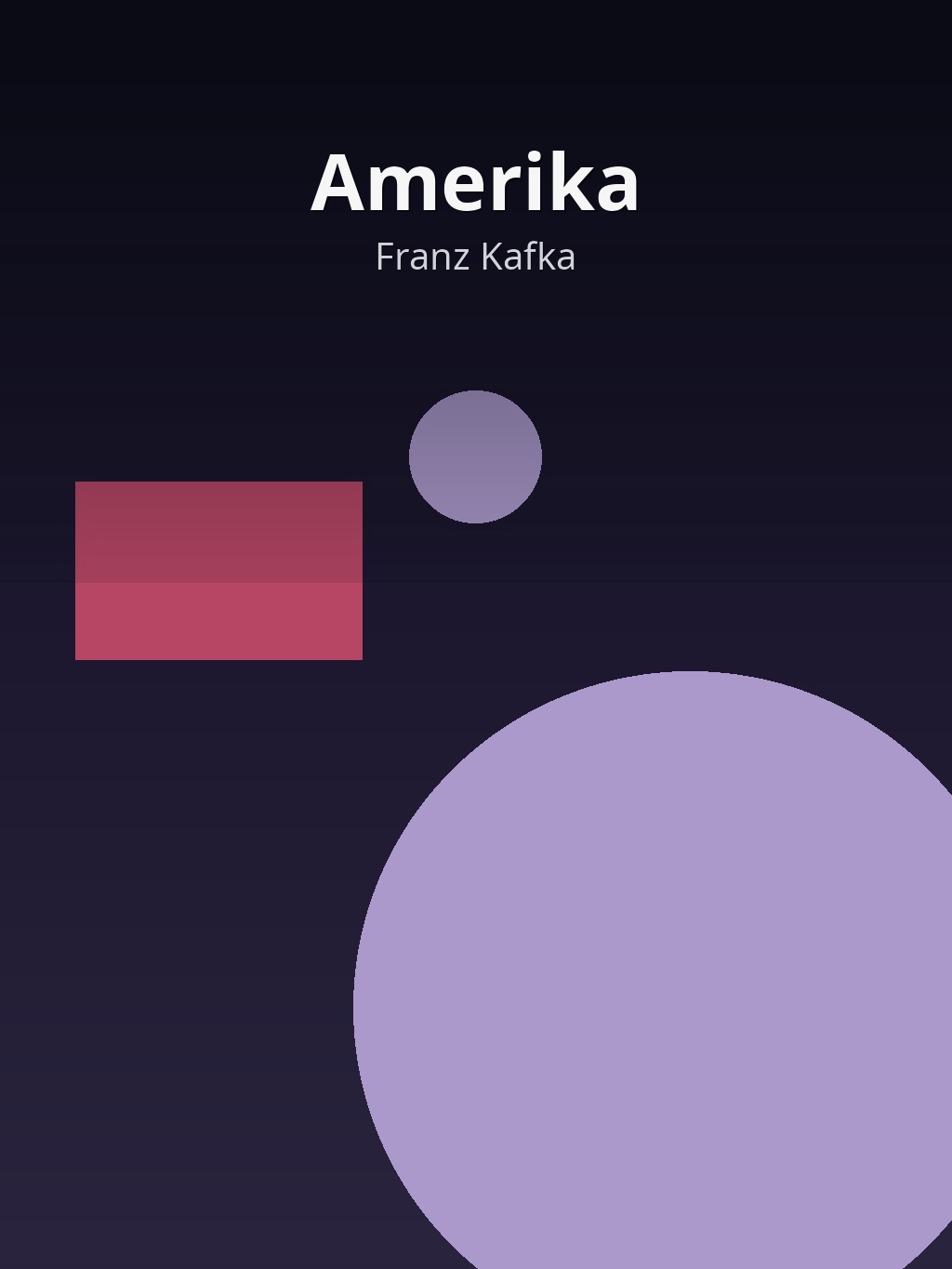 Amerika by Franz Kafka book cover