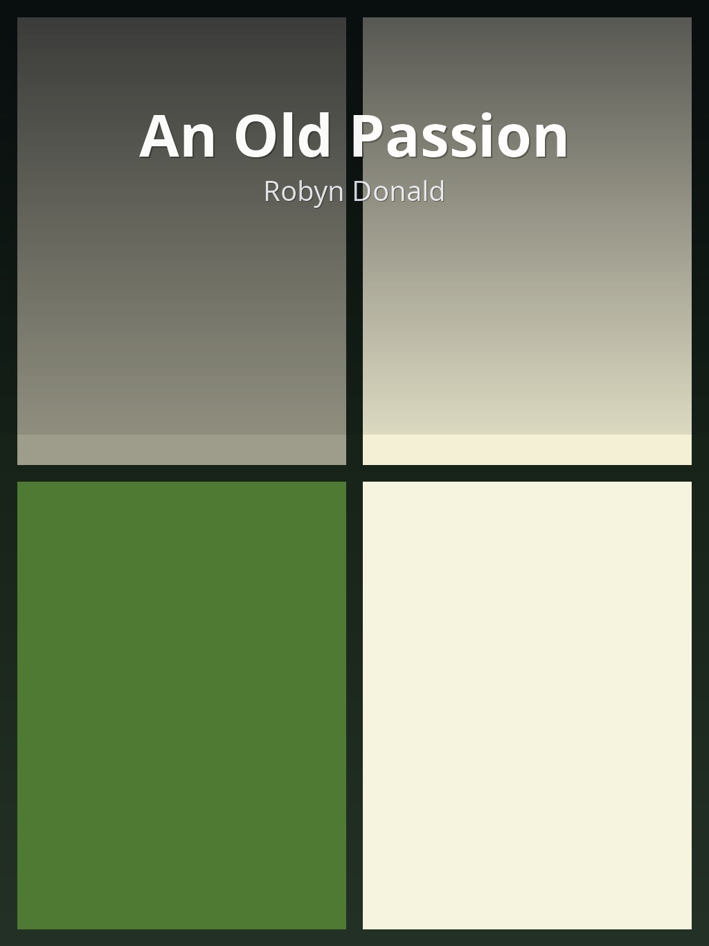 An Old Passion by Robyn Donald book cover