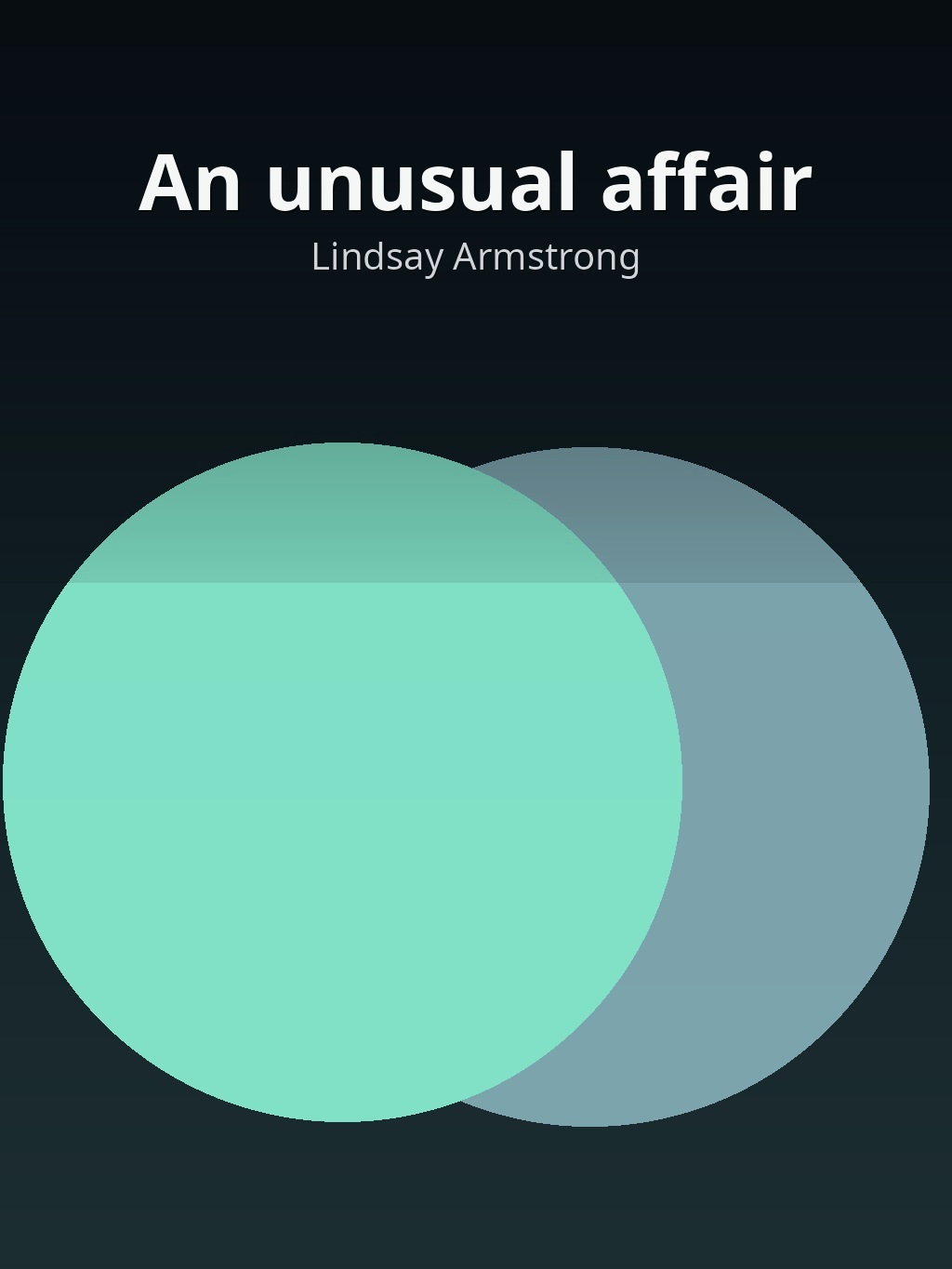 An unusual affair by Lindsay Armstrong book cover