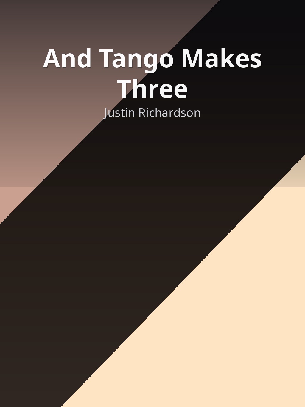 And Tango Makes Three by Justin Richardson book cover