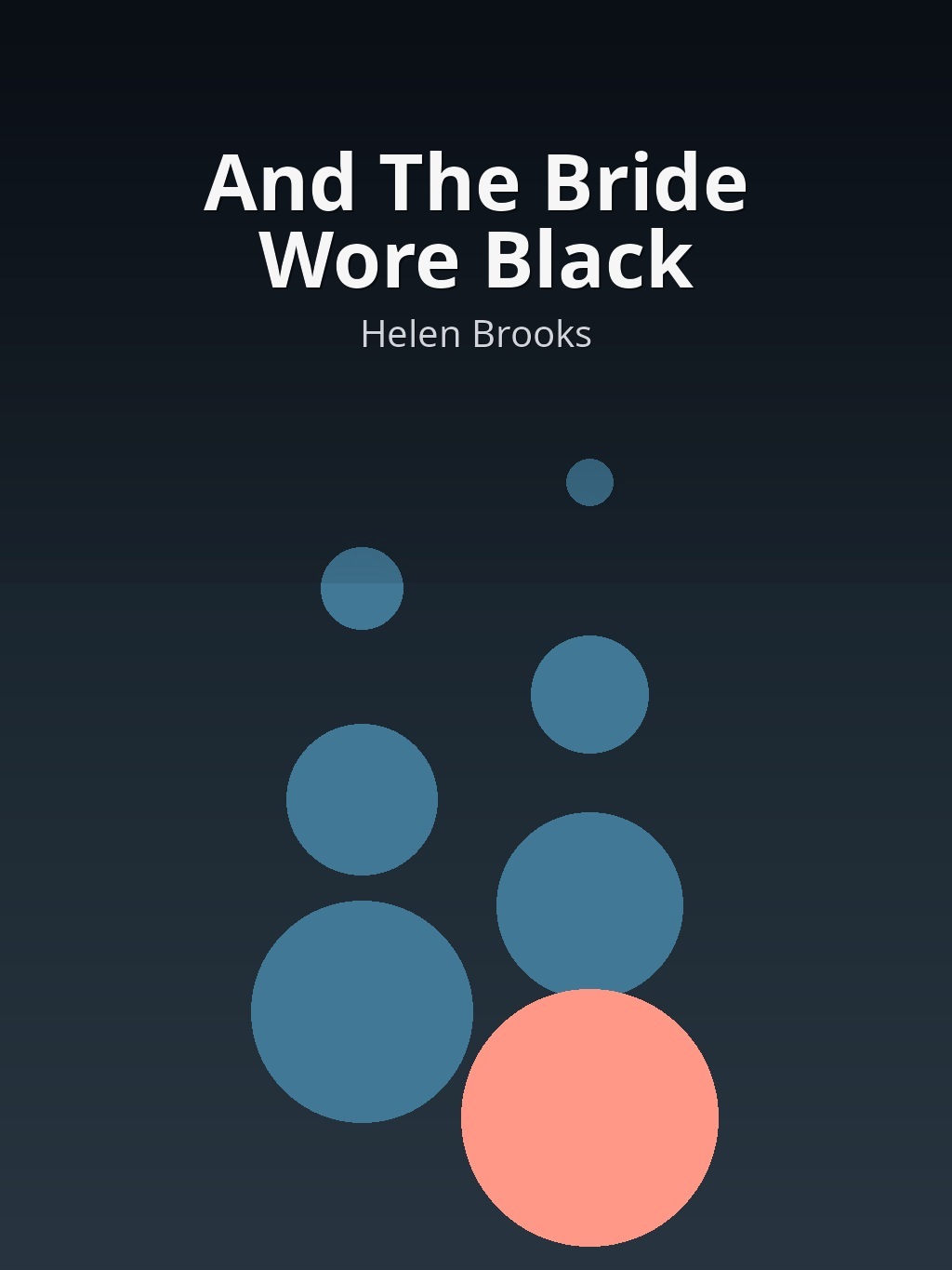 And The Bride Wore Black by Helen Brooks book cover