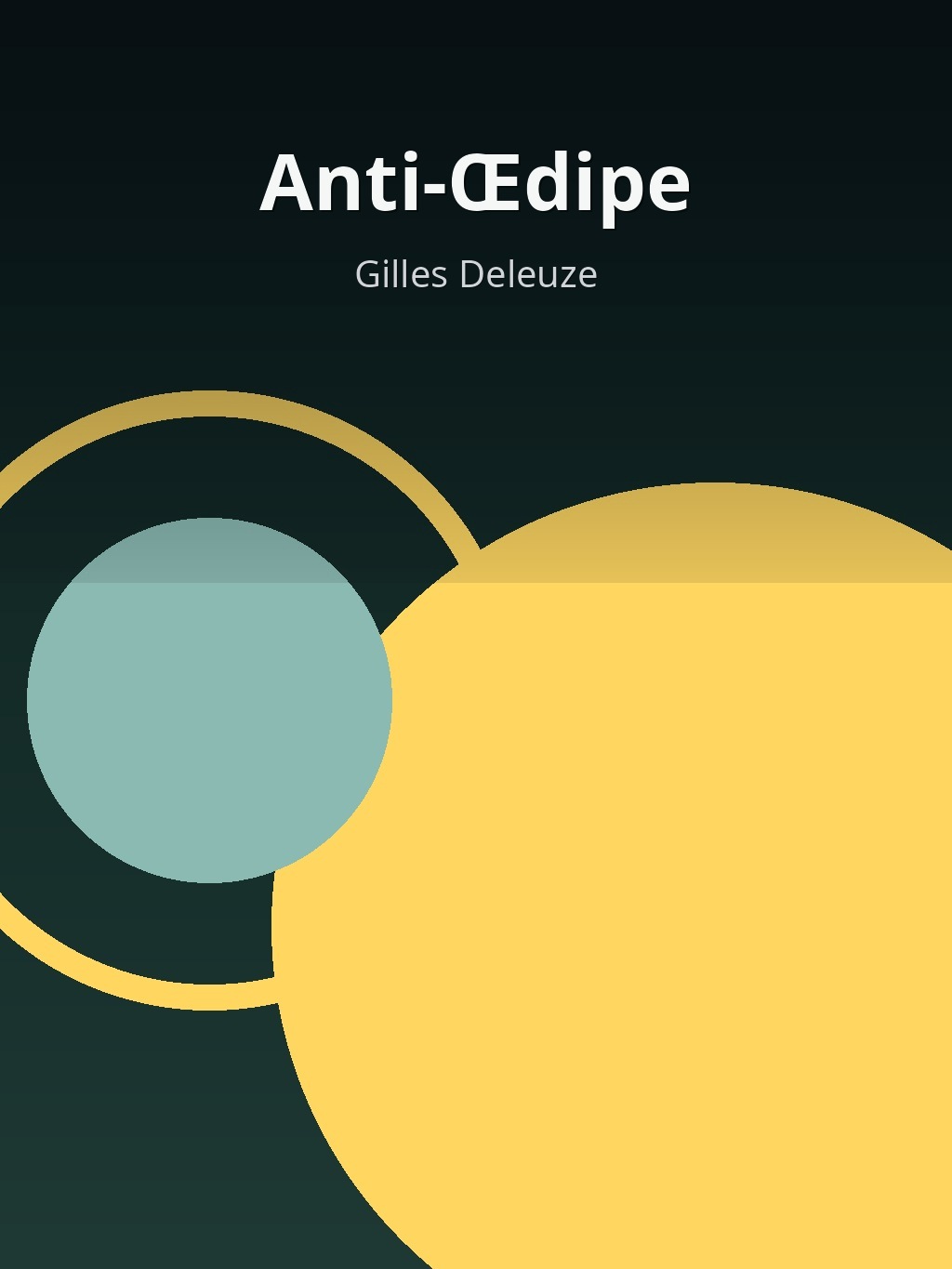 Anti-Œdipe by Gilles Deleuze book cover