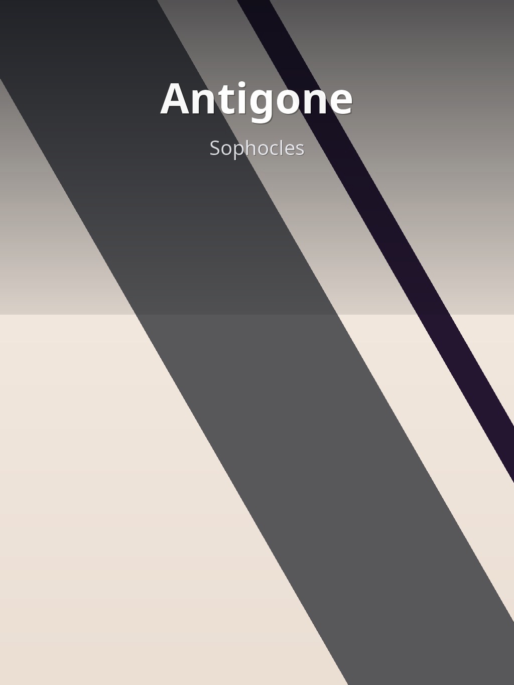 Antigone by Sophocles book cover