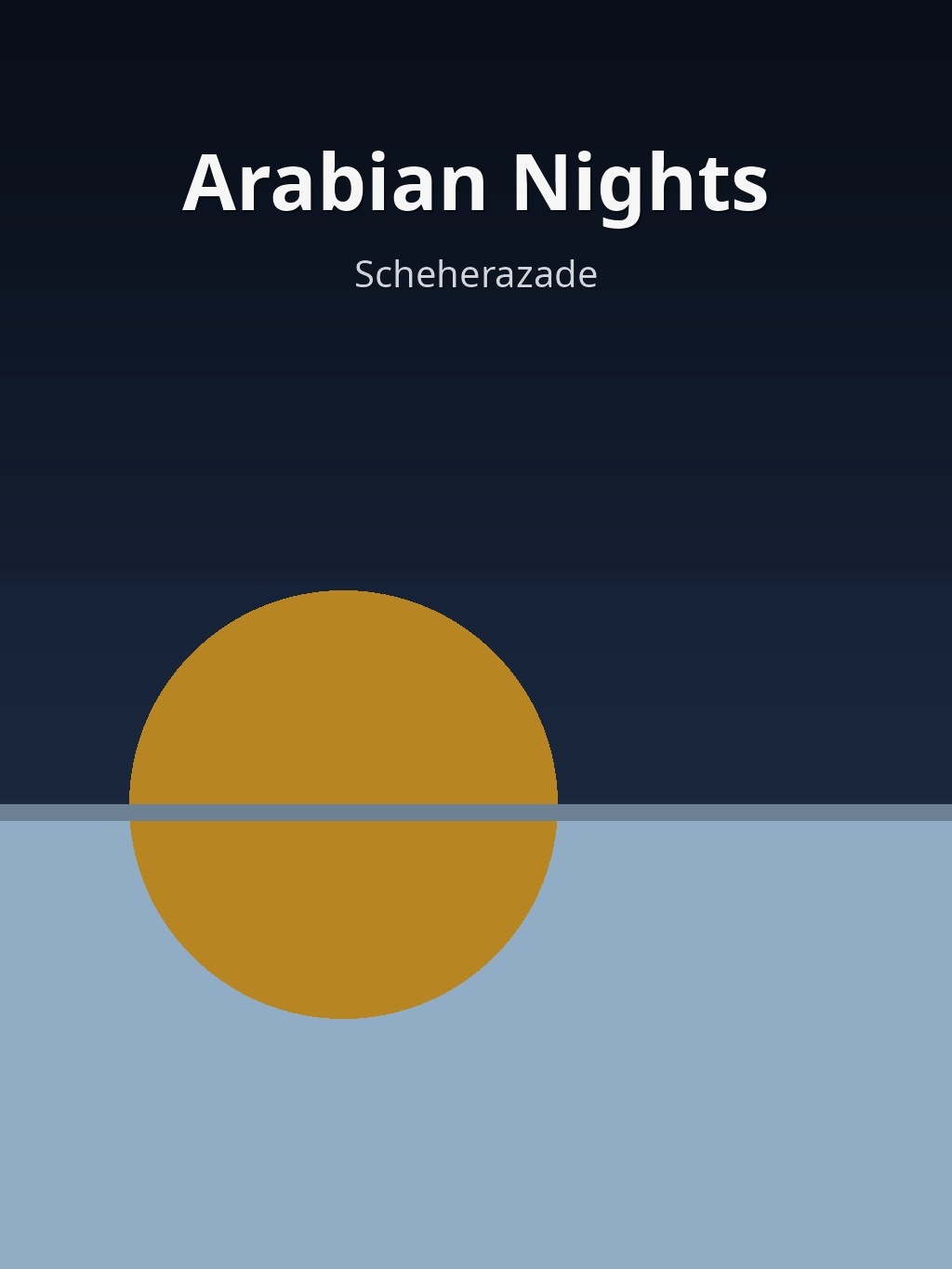 Arabian Nights by Scheherazade book cover